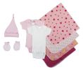 Essential Newborn Baby Girl 8 Piece Layette Set