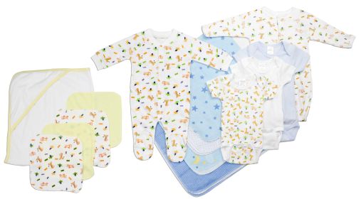 Newborn Baby Boy 14 Pc Layette Baby Shower Gift Set