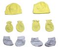 Unisex Cap, Booties and Mittens 6 Piece Layette Set