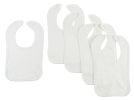 White Interlock Bib (Pack of 5)