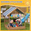 Wooden Sandbox, for 3-7 Years Old Kids