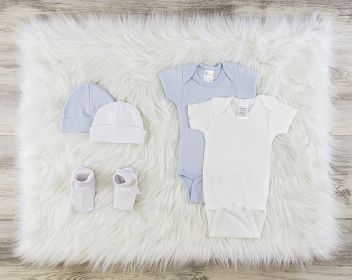 5 Pc Layette Baby Clothes Set (size: large)