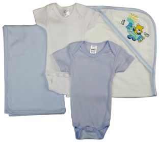 Baby Boy 4 Pc Layette Sets (size: small)