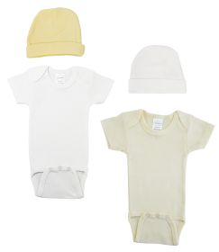 Unisex Baby 4 Pc Layette Sets (size: small)