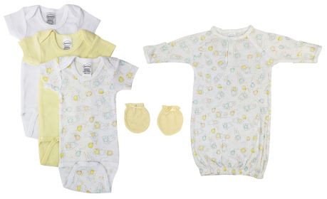 Unisex Baby 5 Pc Layette Sets (size: small)