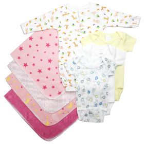 Newborn Baby Girls 8 Pc Layette Baby Shower Gift Set (size: Newborn)