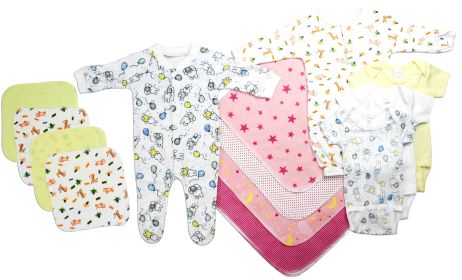 Newborn Baby Girls 13 Pc Layette Baby Shower Gift Set (size: Newborn)