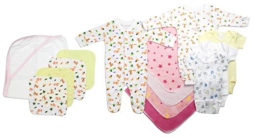 Newborn Baby Girls 14 Pc Layette Baby Shower Gift Set (size: Newborn)