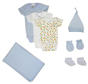 Newborn Baby Boys 7 Pc Layette Baby Shower Gift Set (size: Newborn)