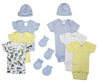 Newborn Baby Boys 10 Pc Layette Baby Shower Gift Set (size: Newborn)