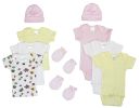 Newborn Baby Girls 10 Pc Layette Baby Shower Gift Set