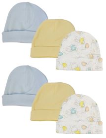 Boys Baby Caps (Pack of 6) (size: Newborn)