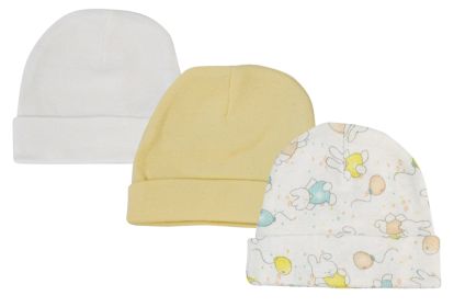 Baby Boy, Baby Girl, Unisex Infant Caps (Pack of 3) (size: Newborn)