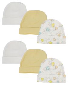 Baby Boy, Baby Girl, Unisex Infant Caps (Pack of 6) (size: Newborn)