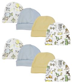 Baby Boys Caps (Pack of 8) (size: Newborn)