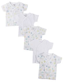 Infant Side Snap Short Sleeve Shirt - 5 Pack (size: small)