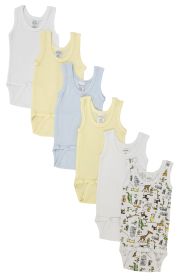 Baby Boy 6 Pc Onezies and Tank Tops (size: Newborn)