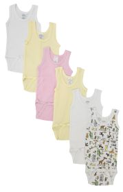 Baby Girl 6 Pc Onezies and Tank Tops (size: Newborn)