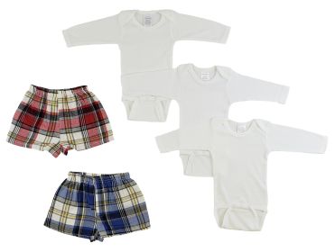 Infant Long Sleeve Onezies and Boxer Shorts (size: Newborn)