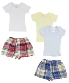 Infant Boys T-Shirts and Boxer Shorts (size: medium)