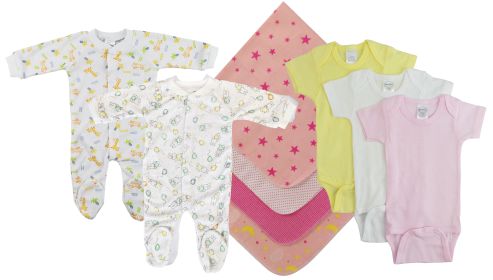 Baby Girls 9 Pc Layette Sets (size: small)