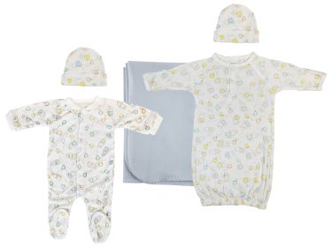 Boy Newborn Baby 5 Pc Layette Sets (size: small)