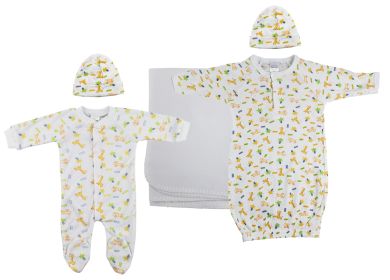 Unisex Newborn Baby 5 Pc Layette Sets (size: small)