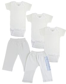 Infant Onezies and Track Sweatpants (size: large)