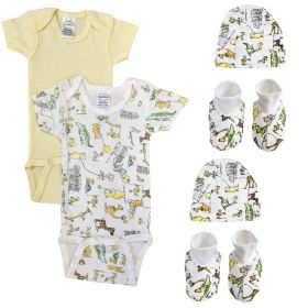 Unisex Newborn Baby 6 Pc Layette Sets (size: Newborn)