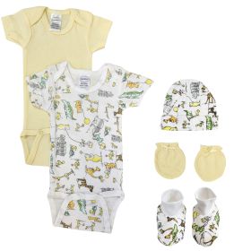 Unisex Newborn Baby 5 Pc Layette Sets (size: Newborn)