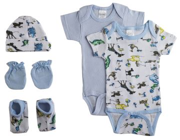 Newborn Baby Boys 5 Pc Layette Baby Shower Gift Set (size: Newborn)