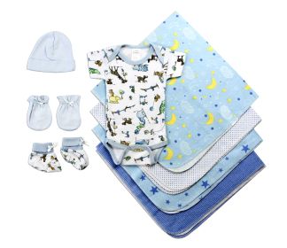 Newborn Baby Boys 8 Pc Layette Baby Shower Gift Set (size: Newborn)