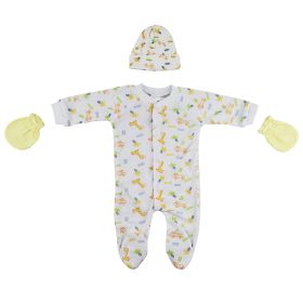 Sleep-n-Play, Cap and Mittens - 3 pc Set (size: Newborn)