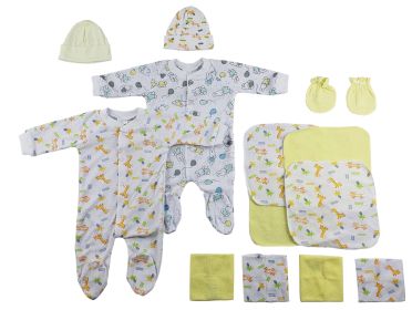 Sleep-n-Plays, Caps, Mittens and Washcloths - 14 pc Set (size: Newborn)