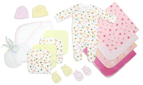 Newborn Baby Girls 17 Pc Layette Baby Shower Gift Set (size: Newborn)