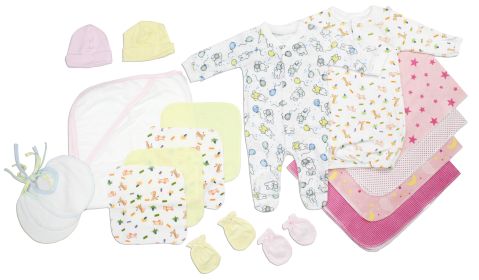 Newborn Baby Girls 18 Pc Layette Baby Shower Gift Set (size: Newborn)