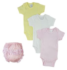 Pink Girl's Onezies and Fancy Pants Underwear (size: medium)