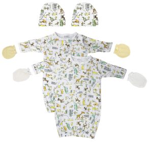 Unisex Newborn Baby 6 Piece Gown Set (size: Newborn)