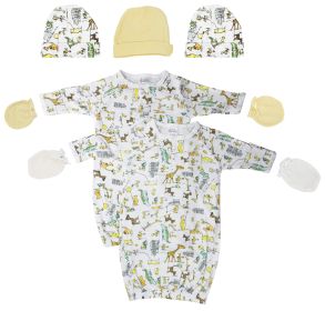 Unisex Newborn Baby 7 Piece Gown Set (size: Newborn)