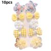 Chiffon Bow Ribbon Girls Hairpins Cute Colorful Bows Flowers Children Hair Clips Fashion Hair Accessories