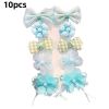 8/9/10Pcs/Set Cartoon Baby Girl Hair Clips Cute Bear Children Hairpins Bowknot Knitted Flower Kids Barretees Baby Hair Accessori