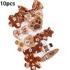 8/9/10Pcs/Set Cartoon Baby Girl Hair Clips Cute Bear Children Hairpins Bowknot Knitted Flower Kids Barretees Baby Hair Accessori