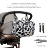 Waterproof baby print stroller bag storage hanging bag diaper bag mother and baby mommy bag